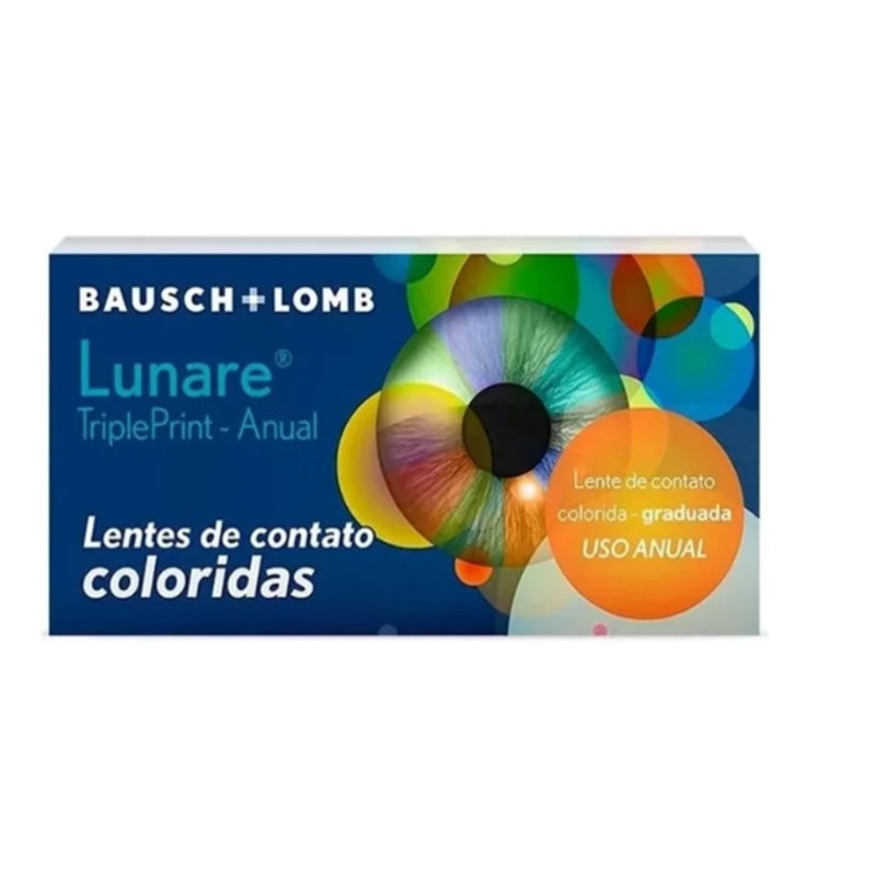 Lentes de contato coloridas Lunare Tri-Kolor anual - Com grau