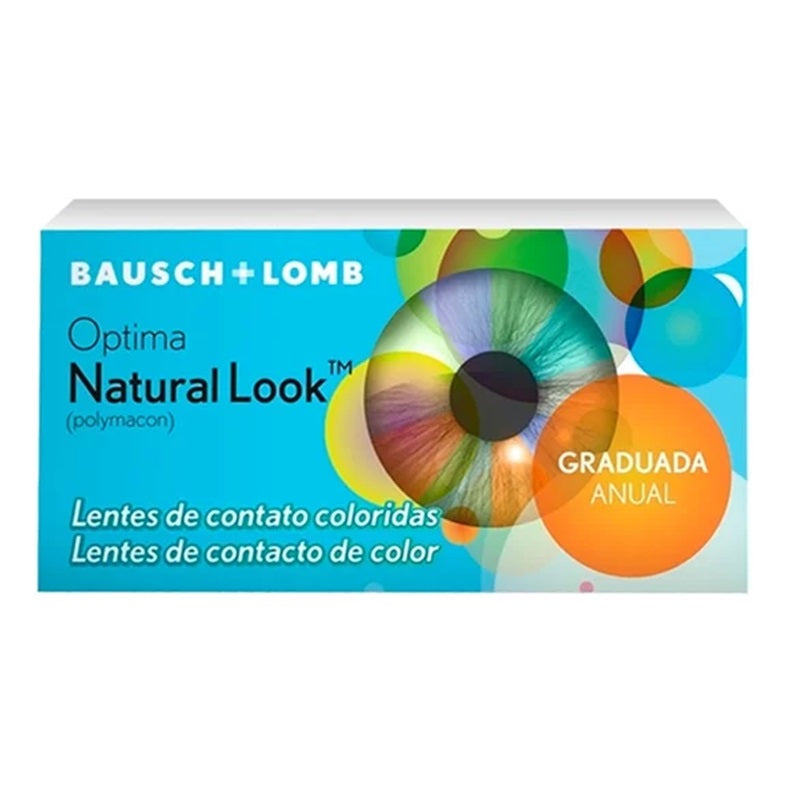 Lentes de contato colorida Optima Natural Look - Com grau